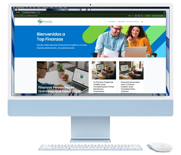 TopFinanzas on iMac